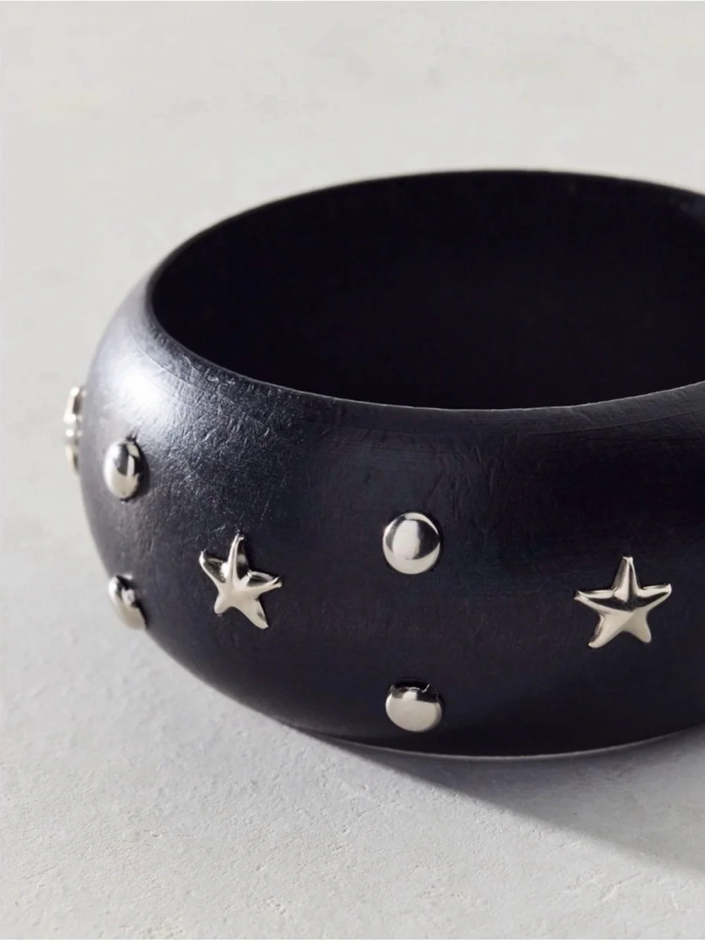 New! Stars & Dots studded wooden bangle bracelet by urban outfitters/ NWT